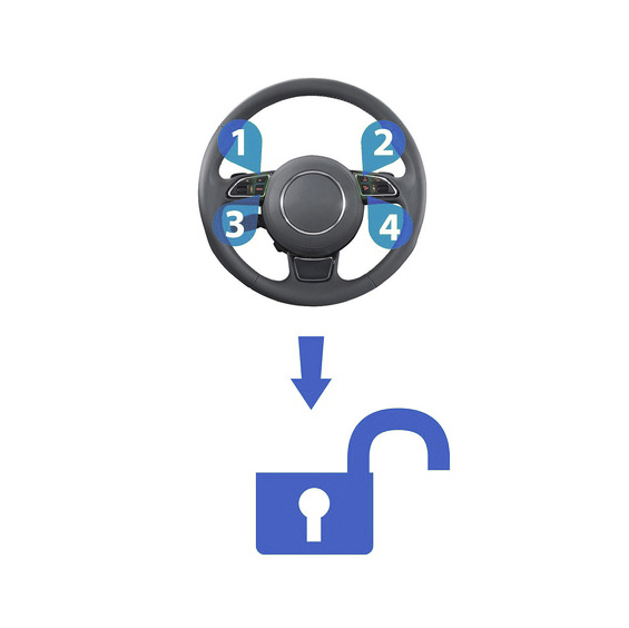 AMPIRE WFS400-LIN Wegfahrsperre mit Code-Entschärfung