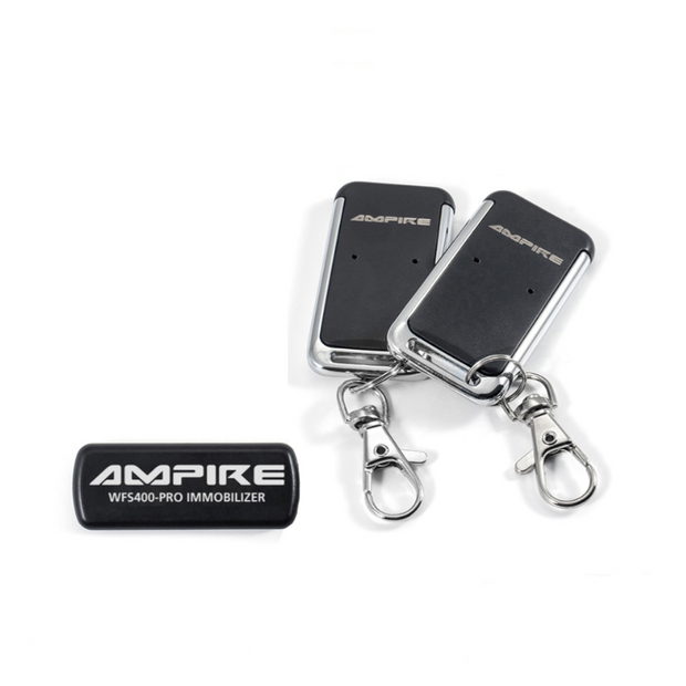 AMPIRE WFS400-BLU Wegfahrsperre mit 2 Funktranspondern, App, Code